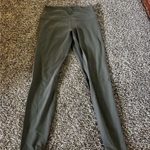 Lulu Lemon High-Waisted Olive Leggings